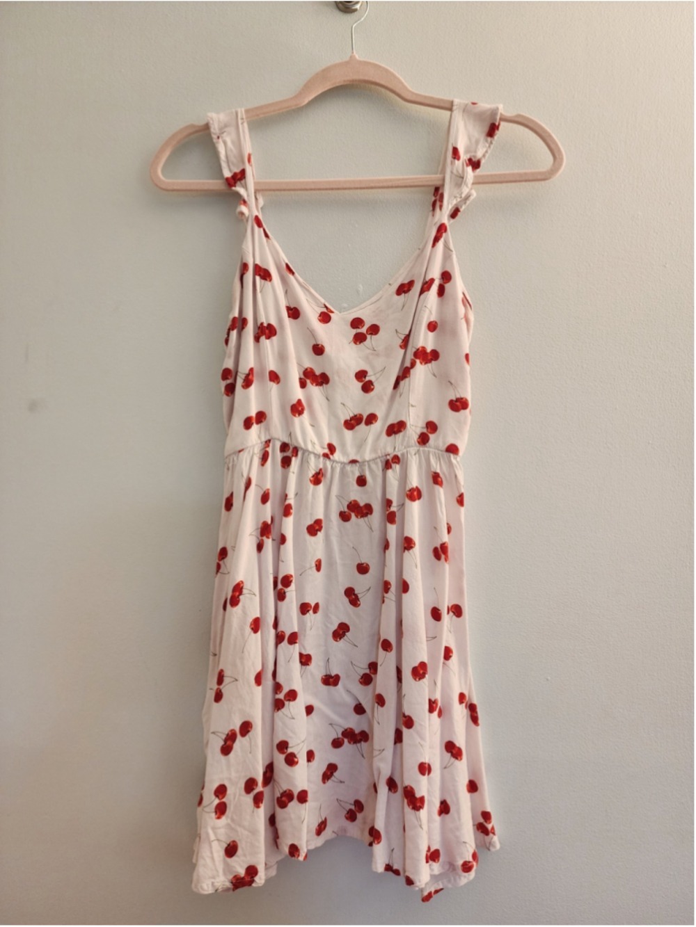NWOT Charlotte Russe Cherry Print Mini Dress • Coquette Cottagecore • M